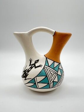 VINTAGE MINI Acoma Vase • Signed S. Cerno • Mini Wedding Vase